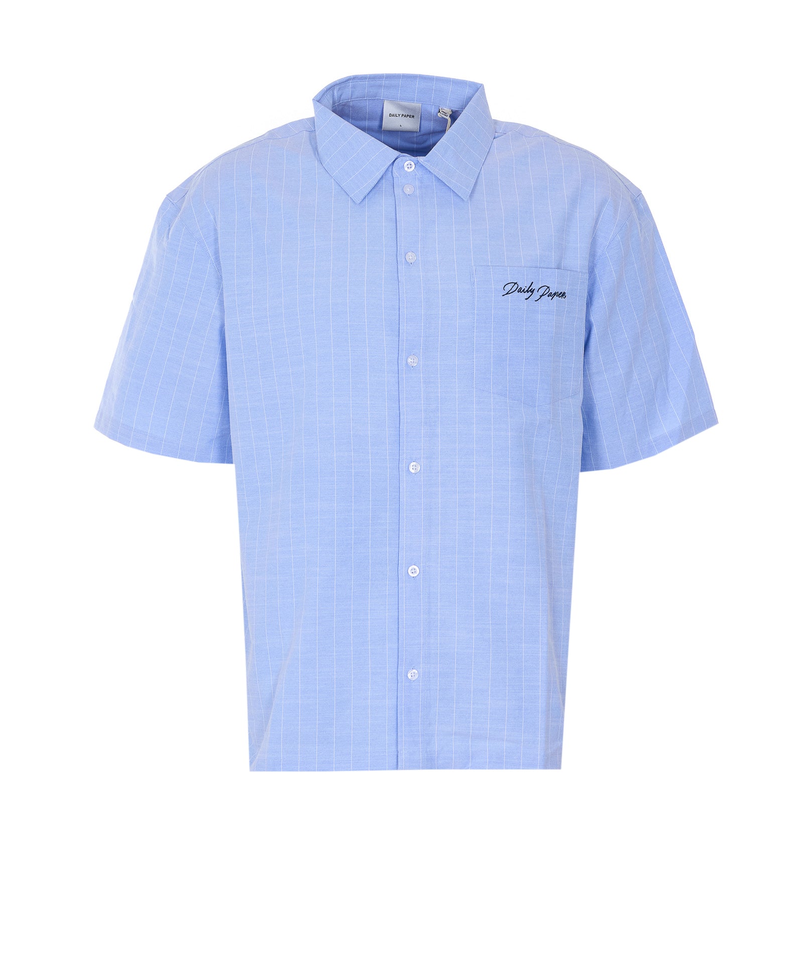 Daily Paper Uomo Shirts Blue Cotton