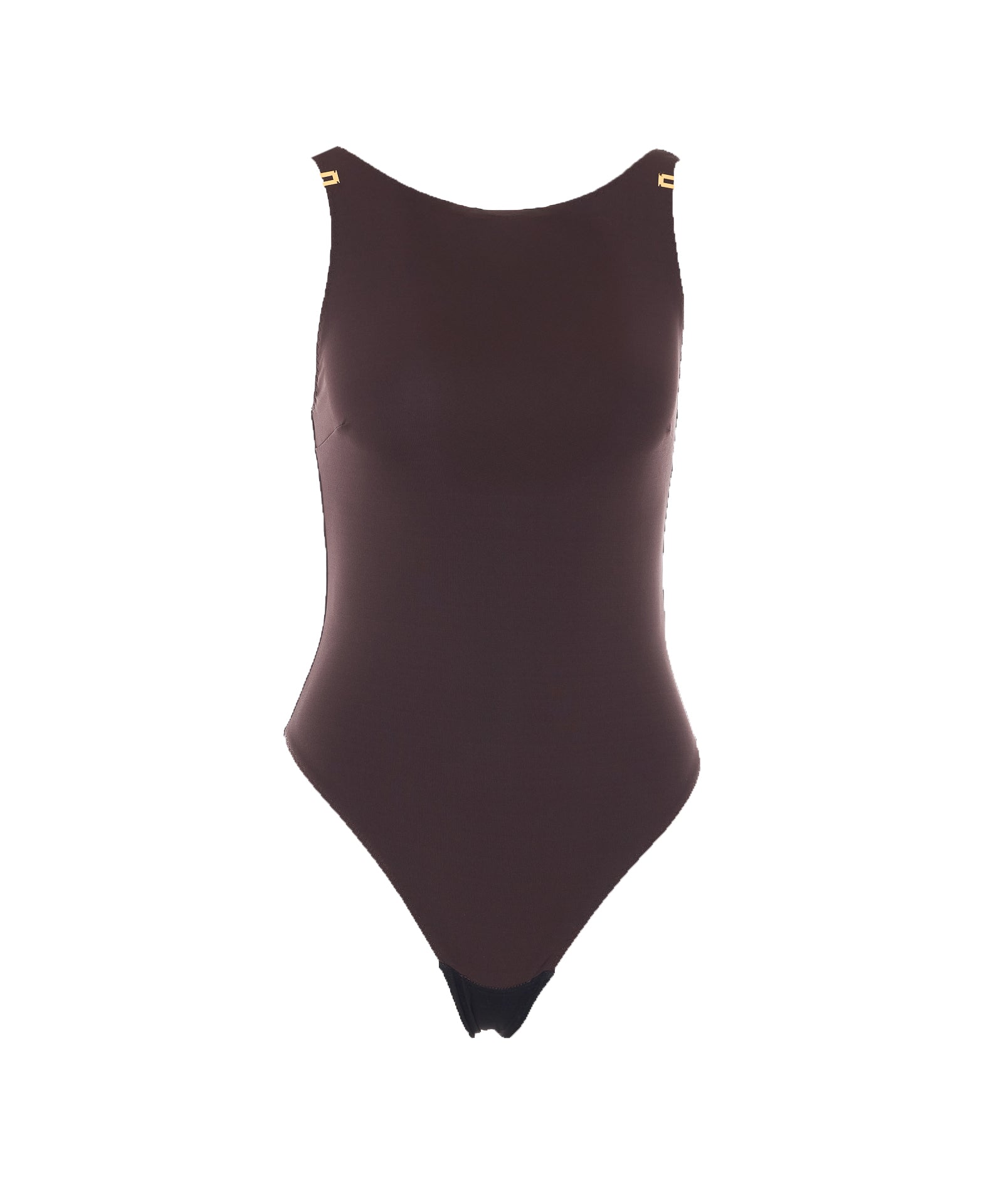 Elisabetta Franchi Top Brown Viscose