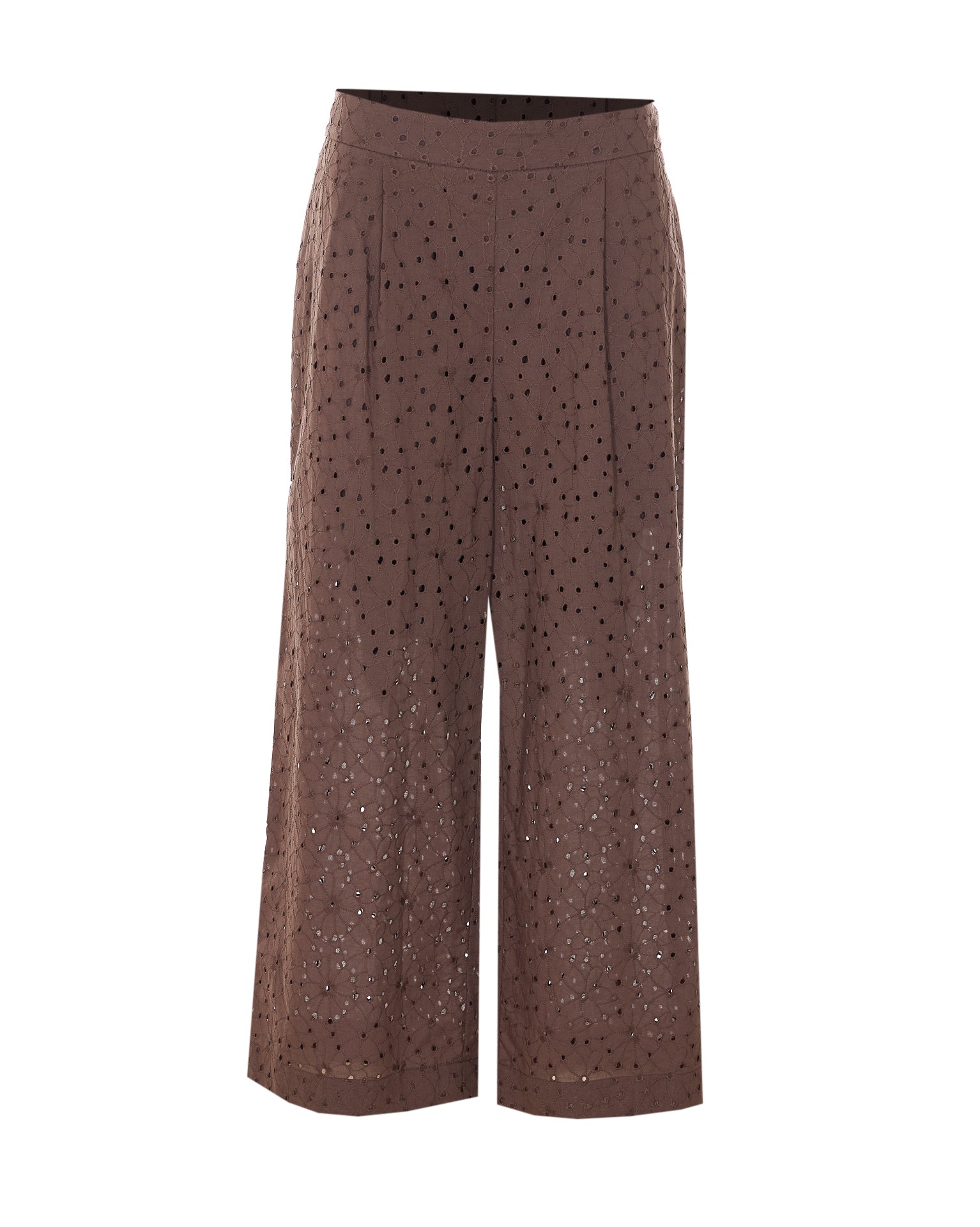 Twin-set Trousers Brown Cotton