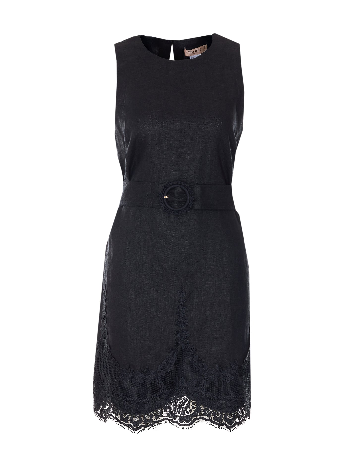 Twin-set Dresses Black Linen
