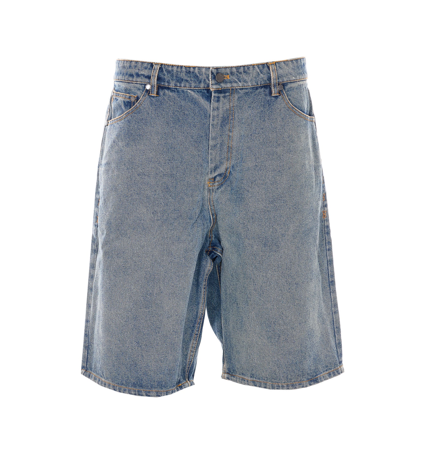 Daily Paper Uomo Shorts Blue Cotton