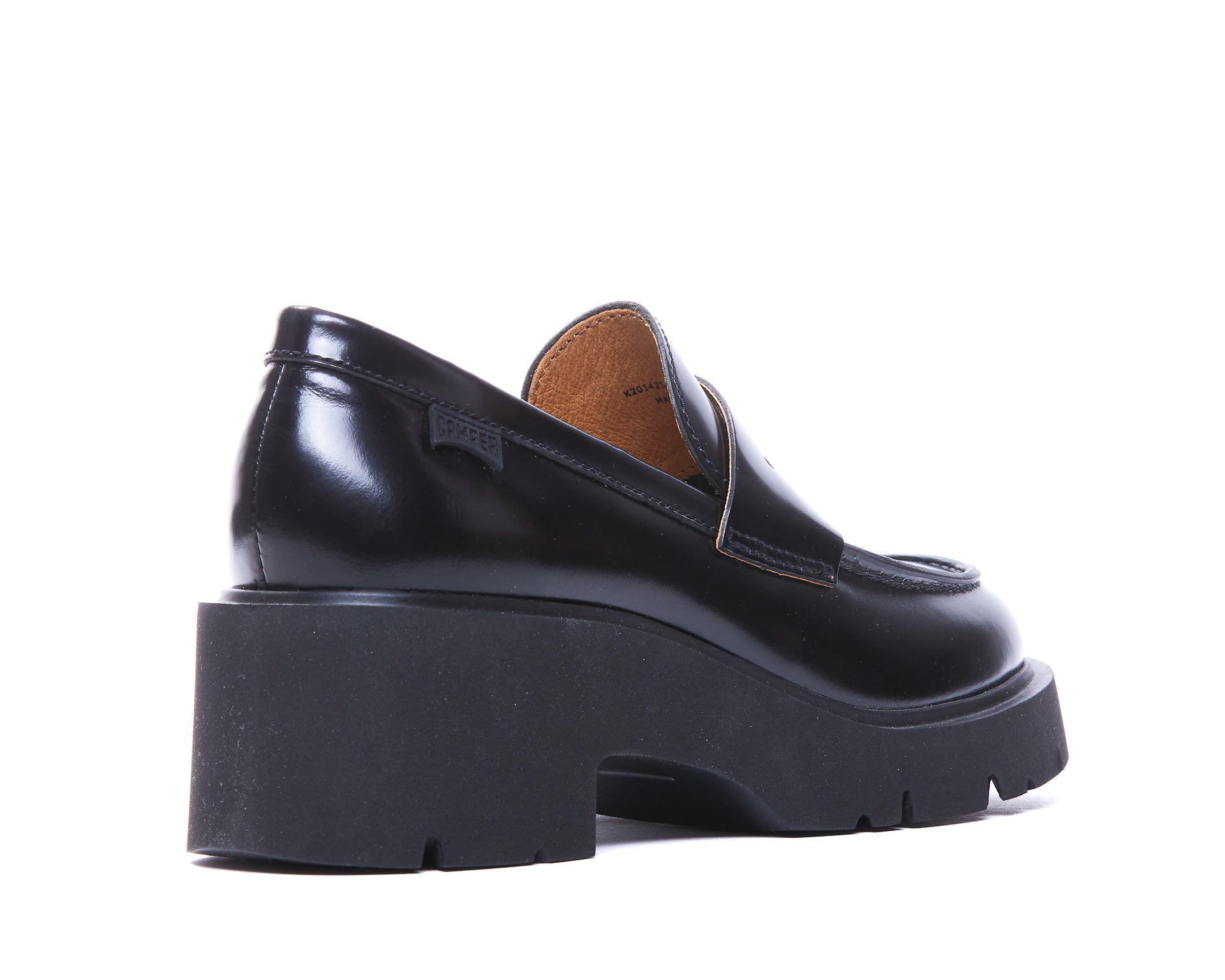 Camper Flat shoes Black Calf Leather/rubber Sole