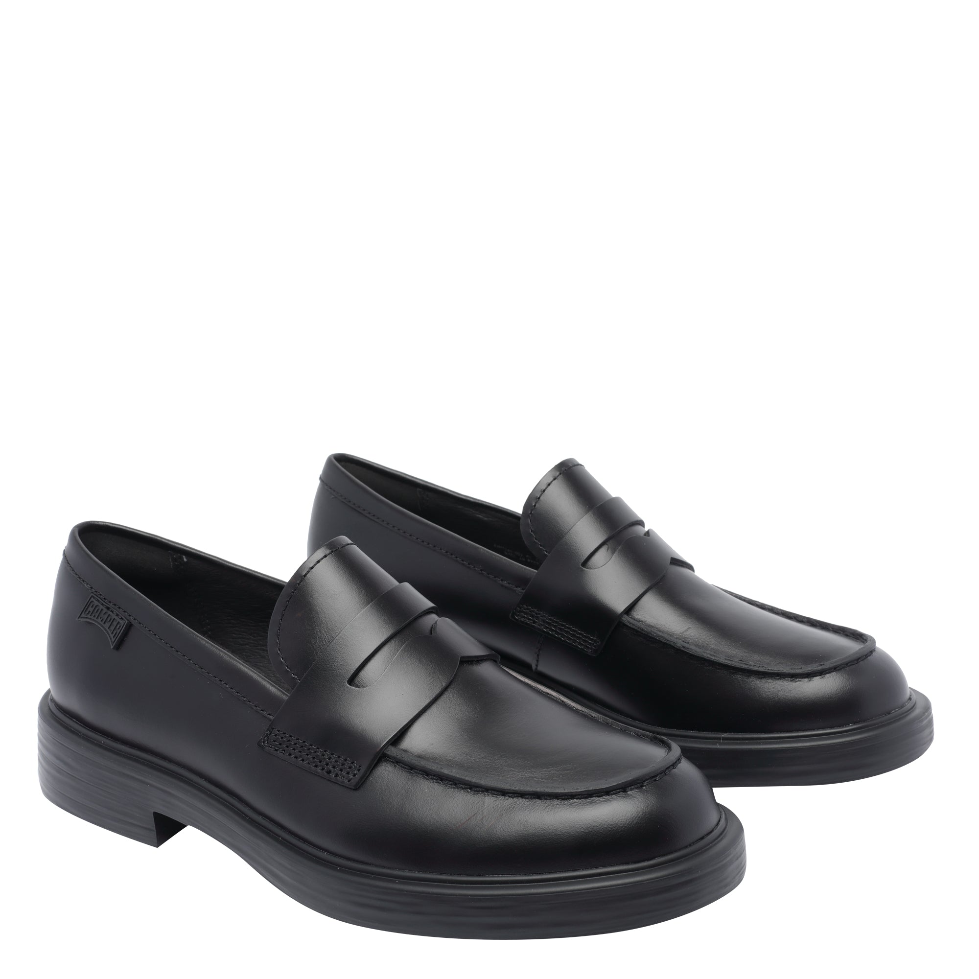 Camper Flat shoes Black Calf Leather/rubber Sole