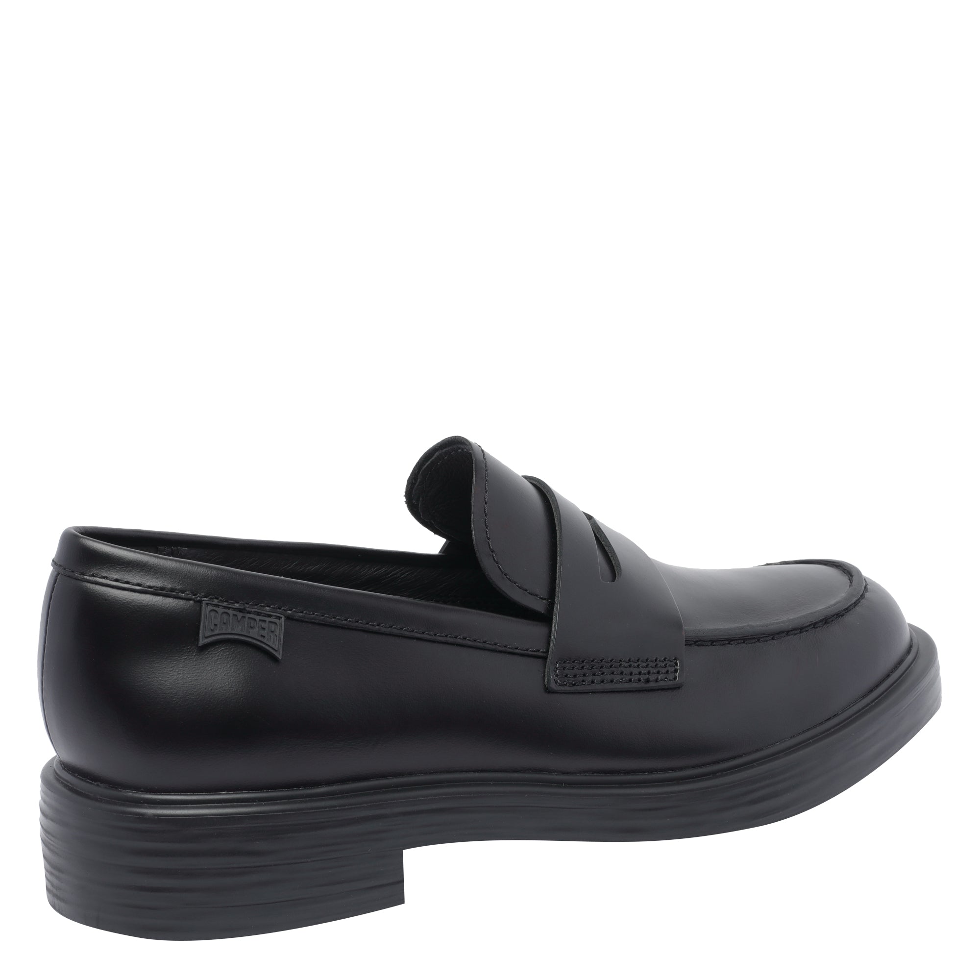Camper Flat shoes Black Calf Leather/rubber Sole