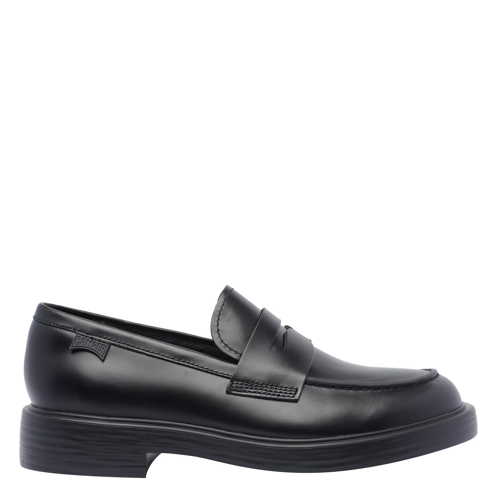 Camper Flat shoes Black Calf Leather/rubber Sole