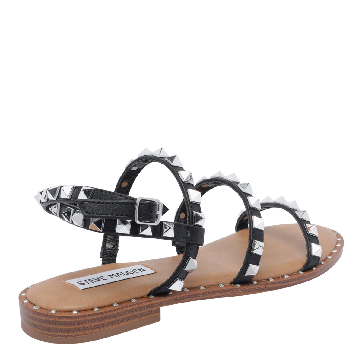 Steve Madden Sandals Black Synthetic Leather/rubber Sole