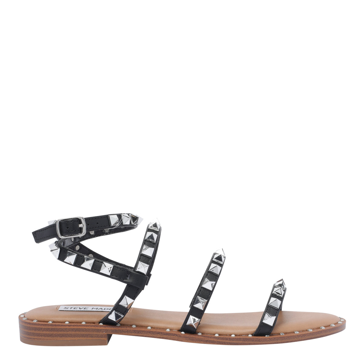 Steve Madden Sandals Black Synthetic Leather/rubber Sole