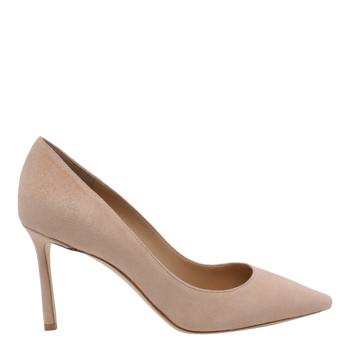 Jimmy Choo With Heel Beige Suede Leather/leather Sole