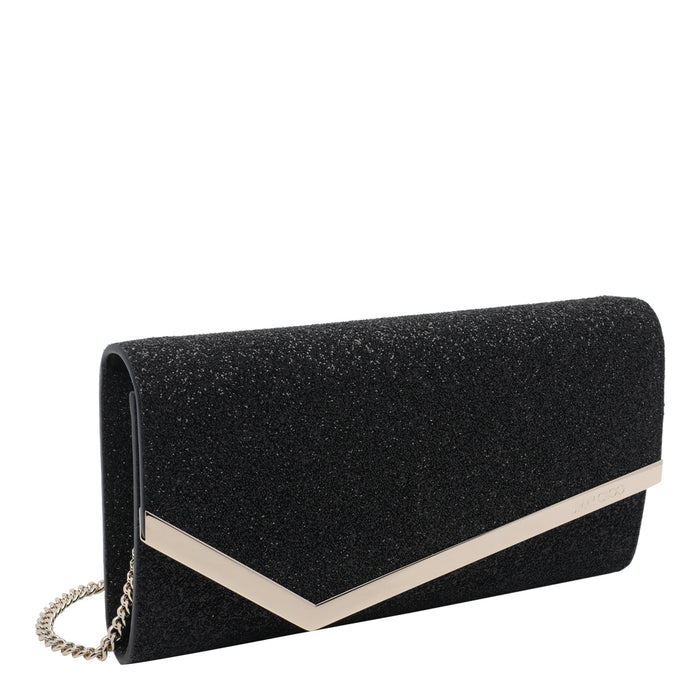 Jimmy Choo Bags Black Fabric And Glitter