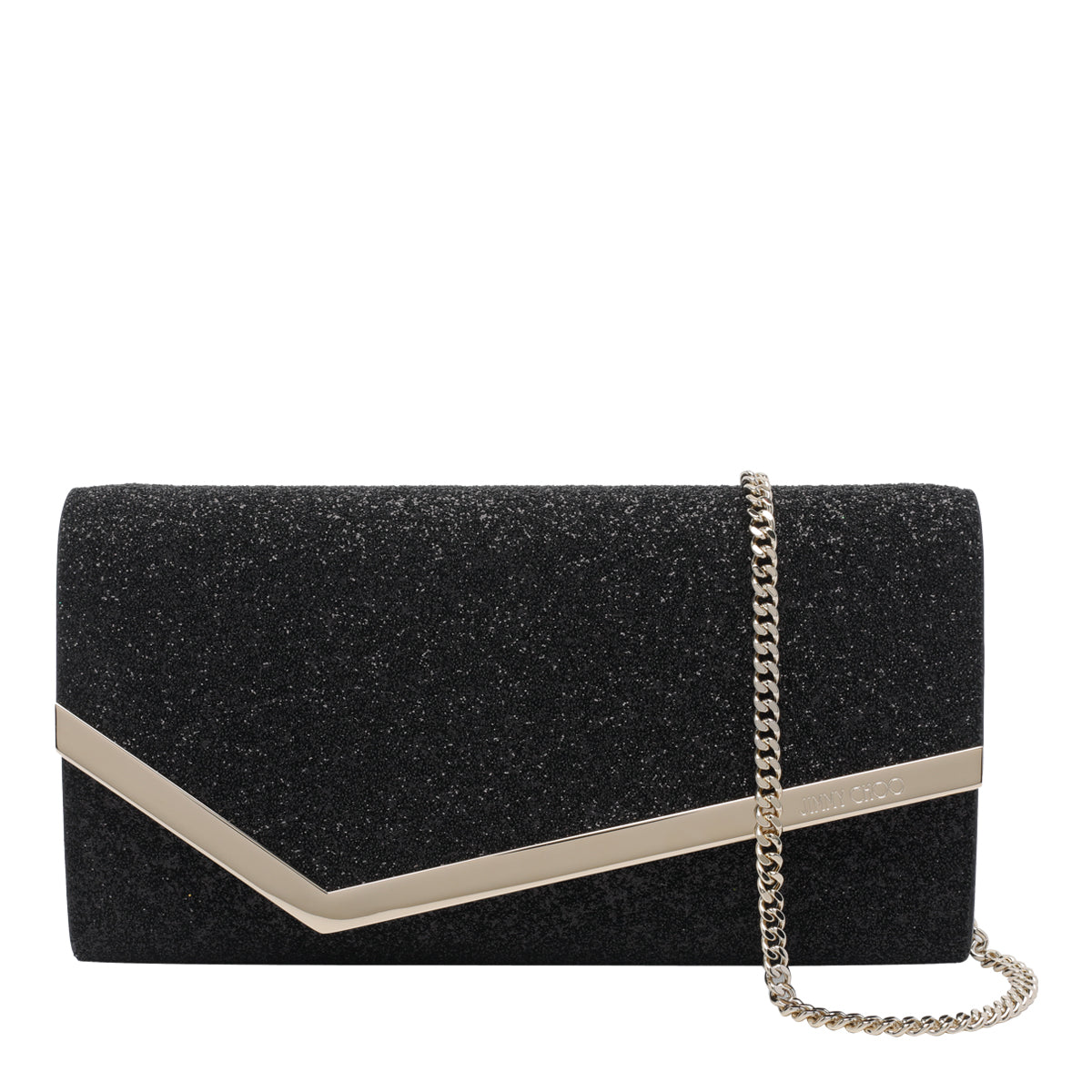 Jimmy Choo Bags Black Fabric And Glitter