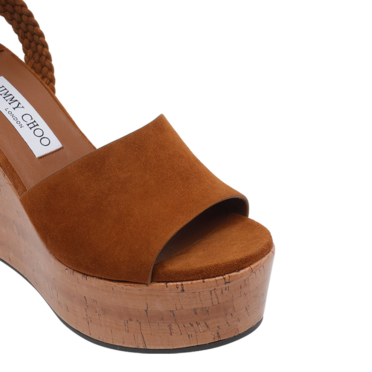 Jimmy Choo Sandals Brown Suede Leather/rubber Sole