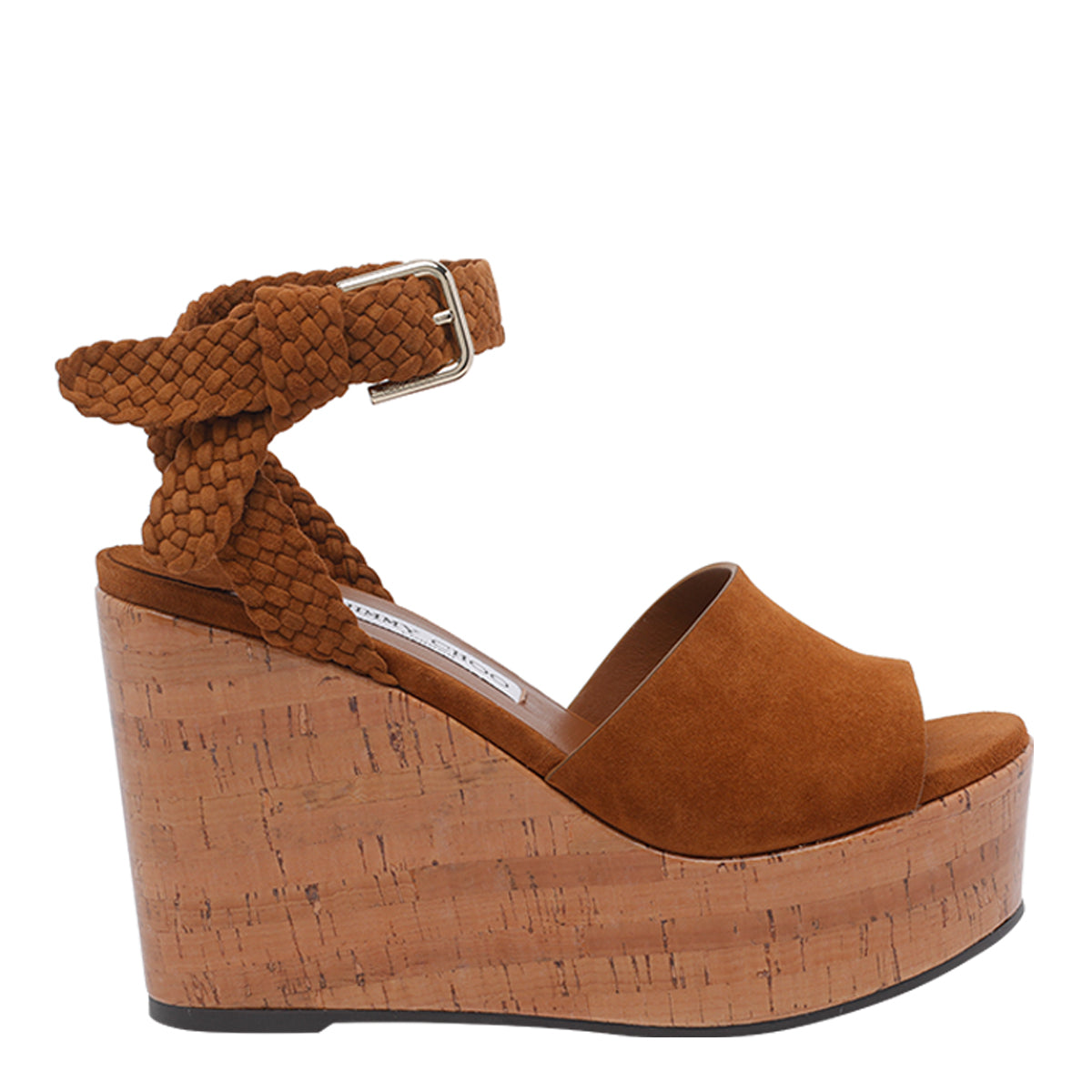 Jimmy Choo Sandals Brown Suede Leather/rubber Sole