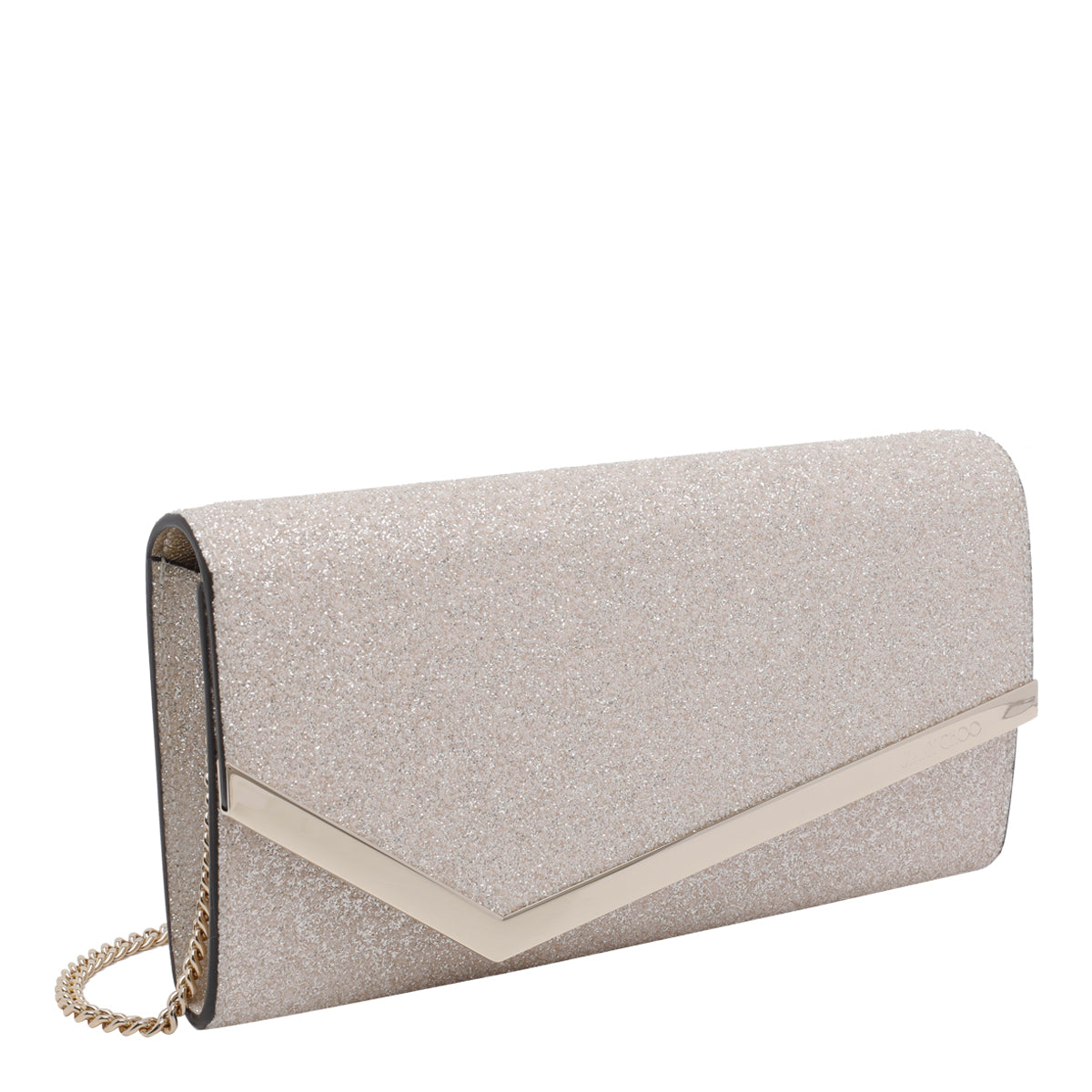 Jimmy Choo Bags Golden Fabric And Glitter