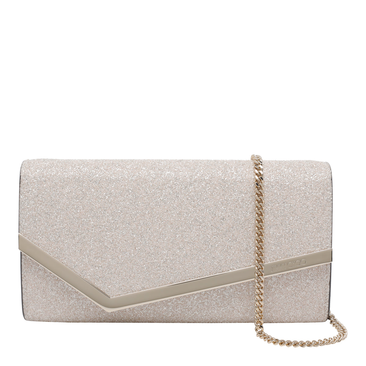 Jimmy Choo Bags Golden Fabric And Glitter