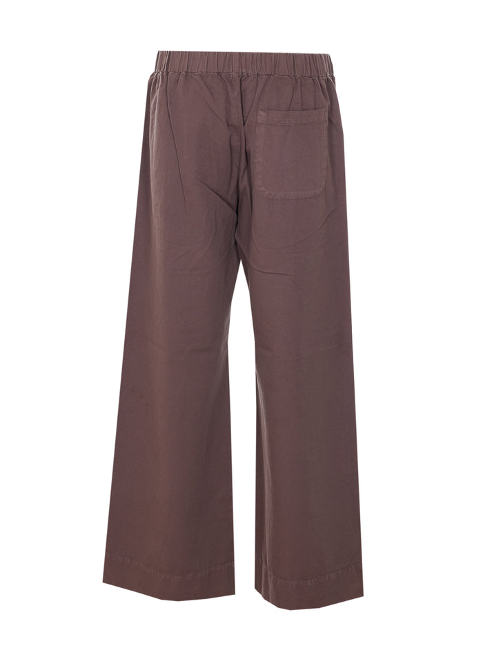 TRUE AVENUE Trousers Brown Cotton