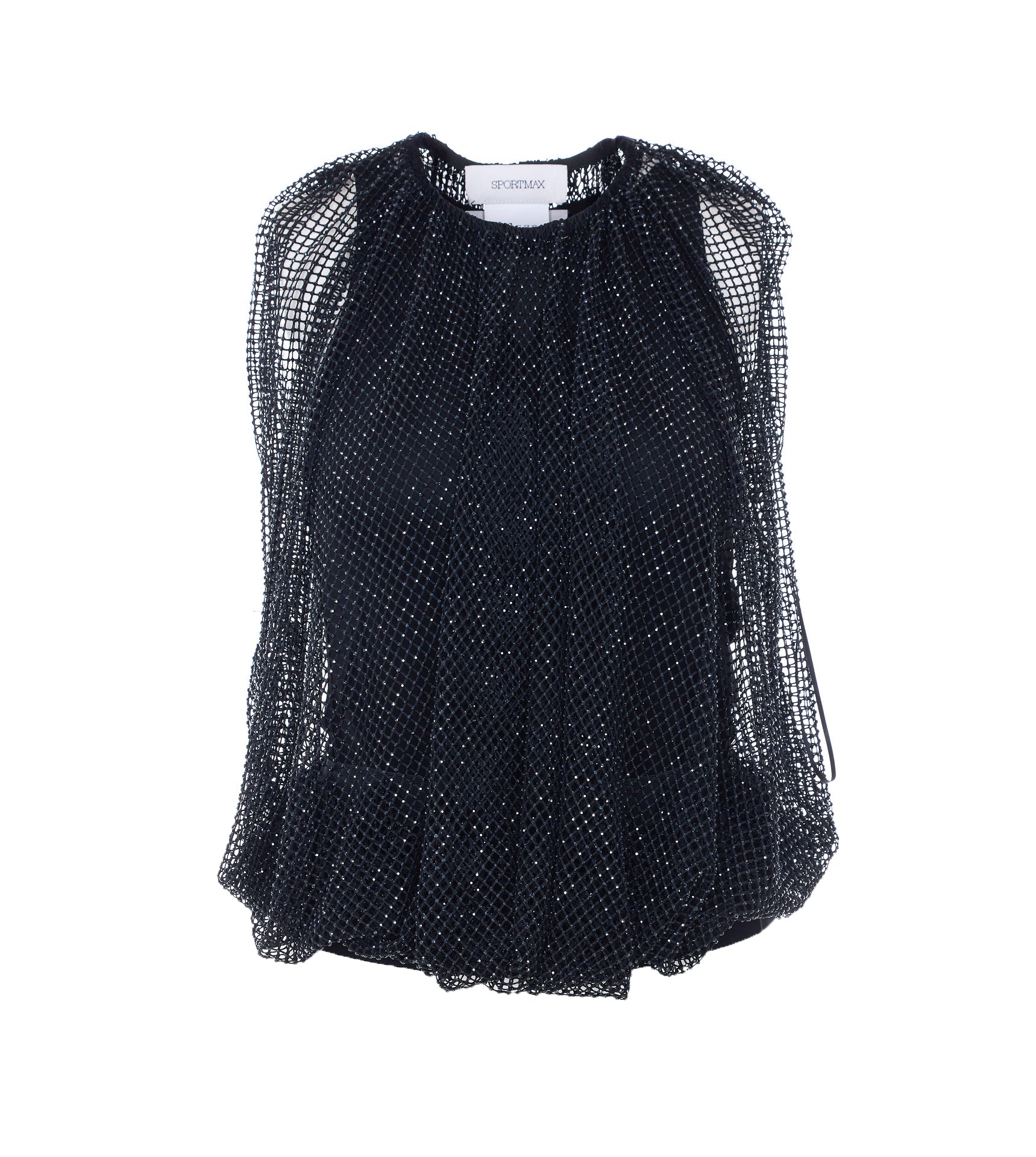 SportMax Top Black Polyester