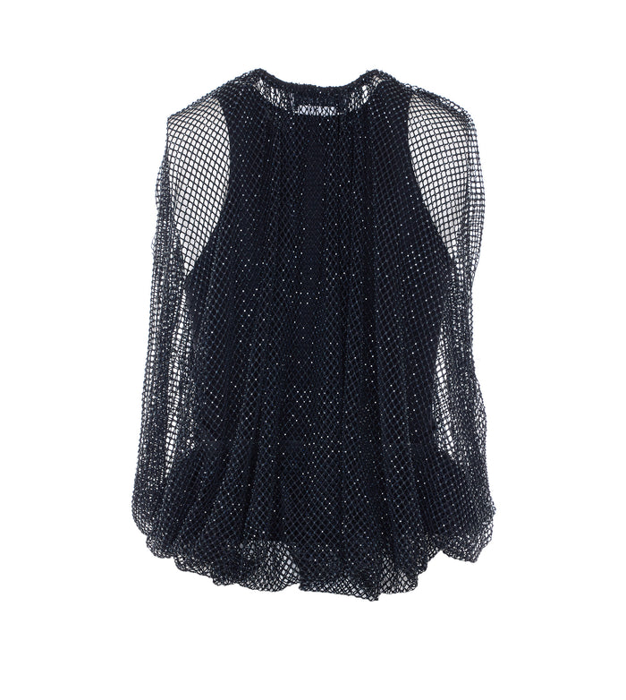 SportMax Top Black Polyester