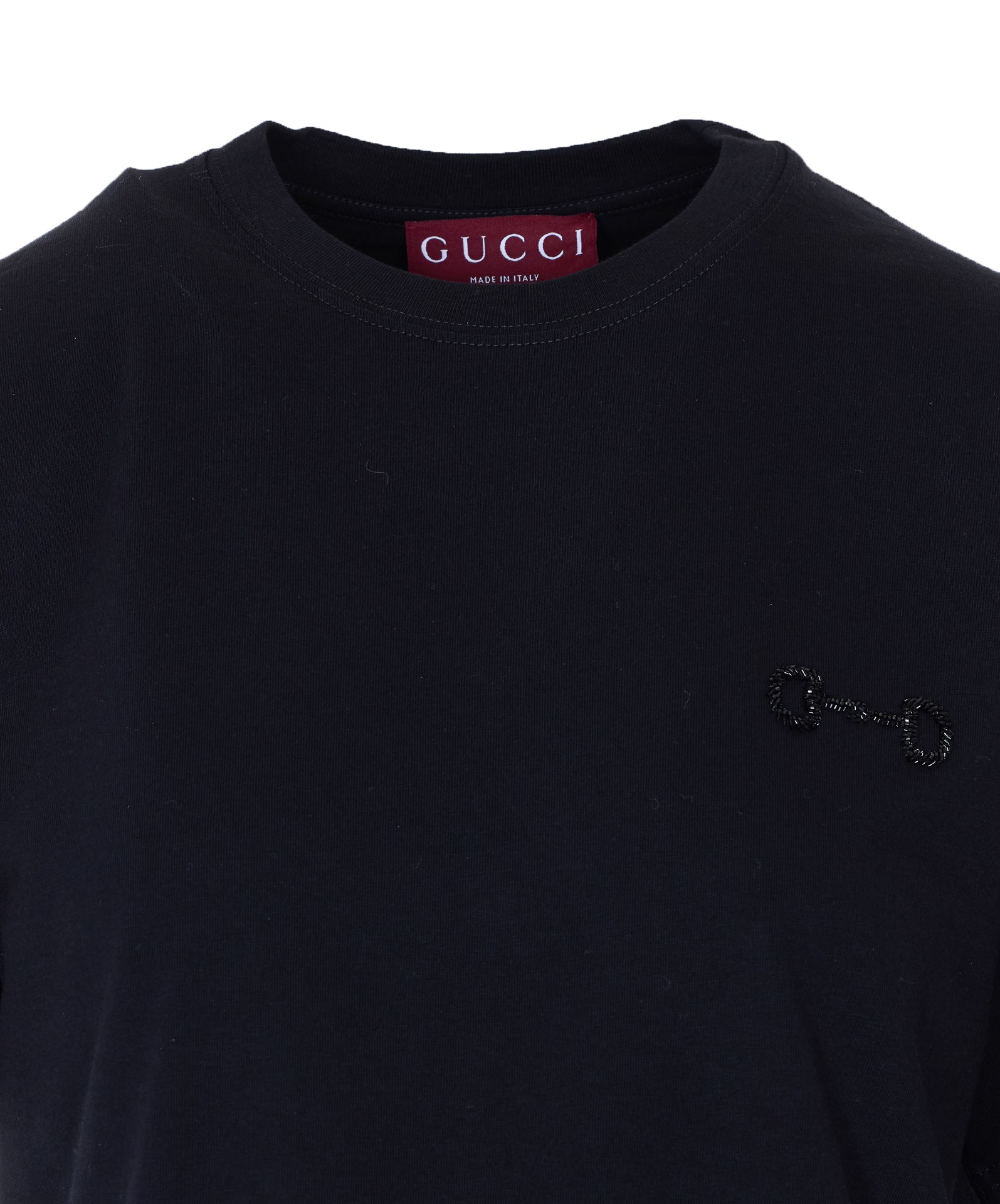 Gucci T-shirts and Polos Black Cotton