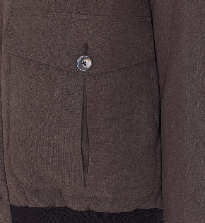 Herno Coats Brown Flax