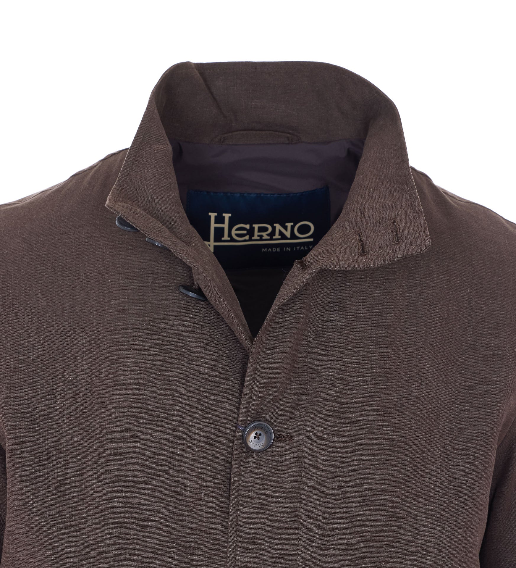 Herno Coats Brown Flax