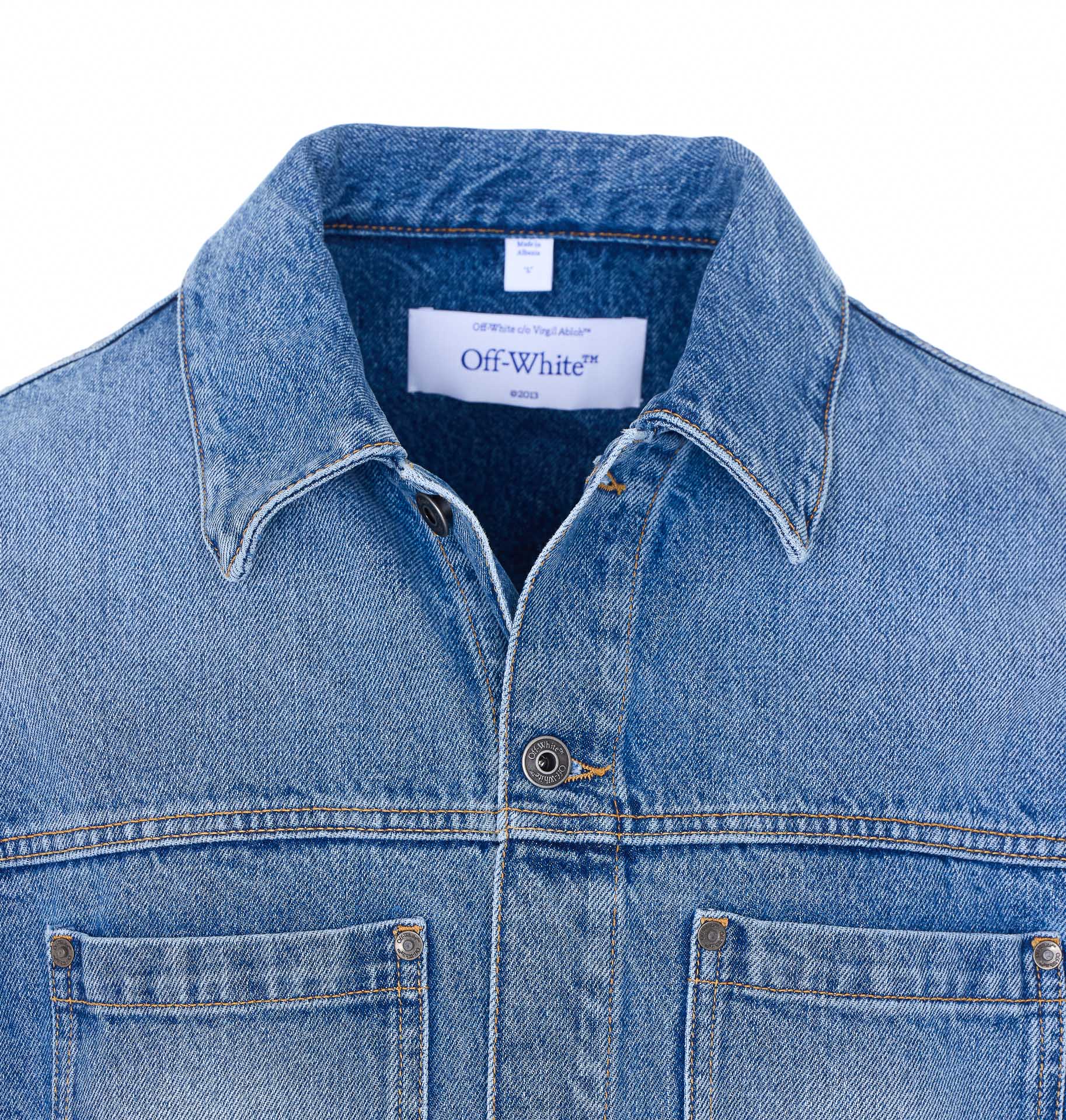 Off White Jackets Blue Cotton