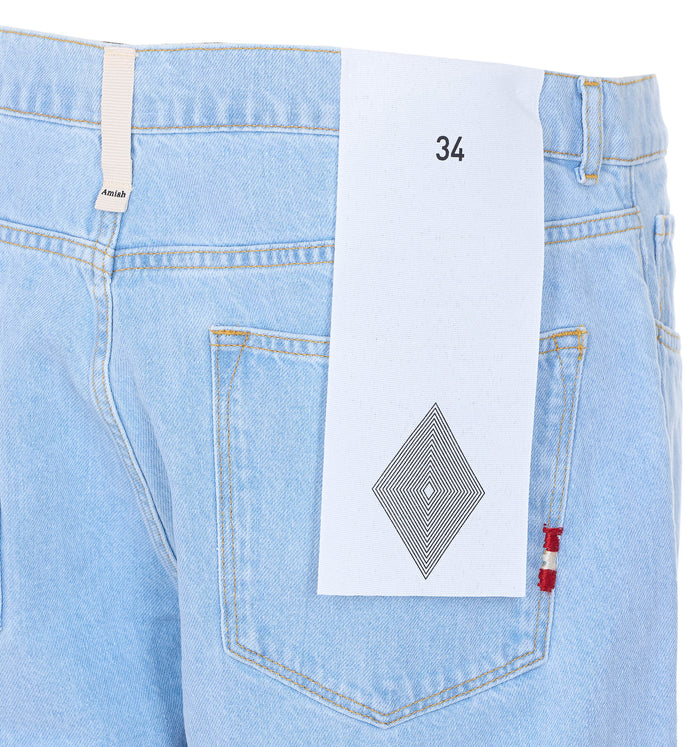 AMISH Jeans Blue Cotton