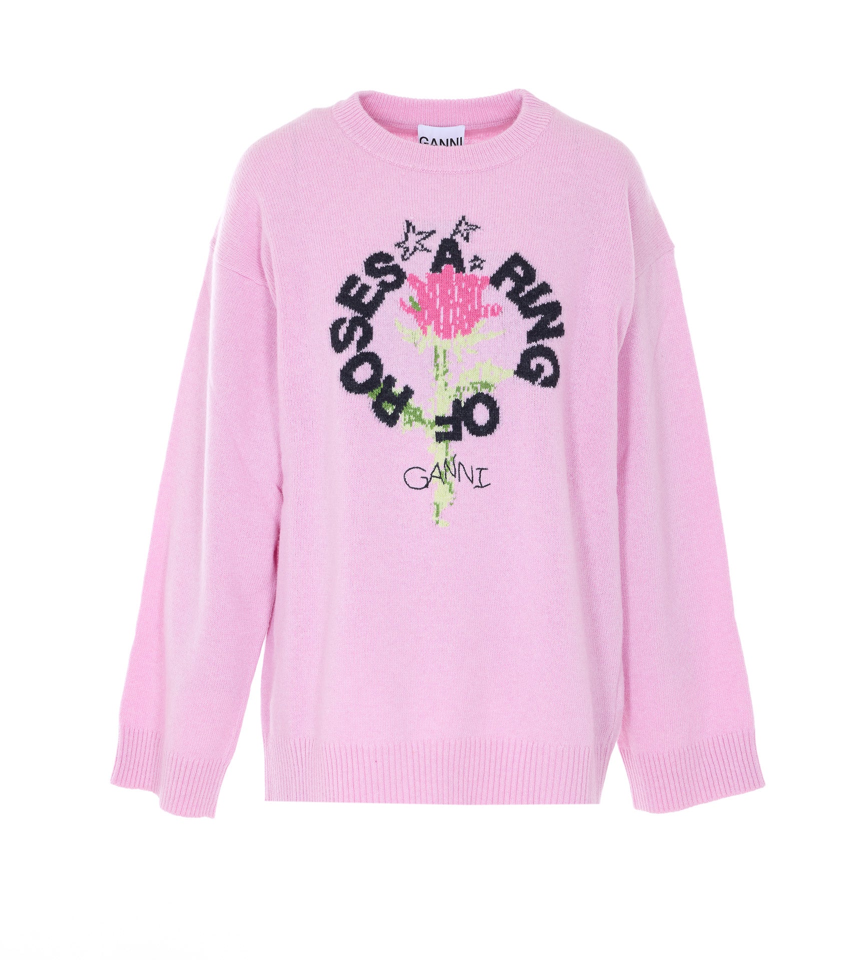 GANNI Sweaters Pink Wool