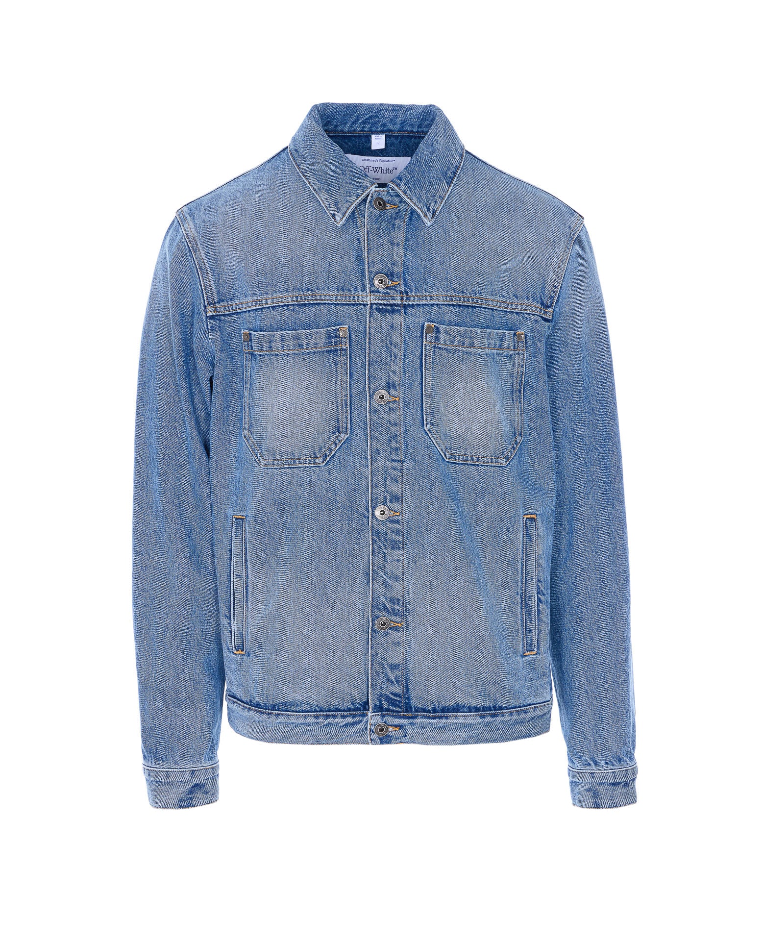 Off White Jackets Blue Cotton