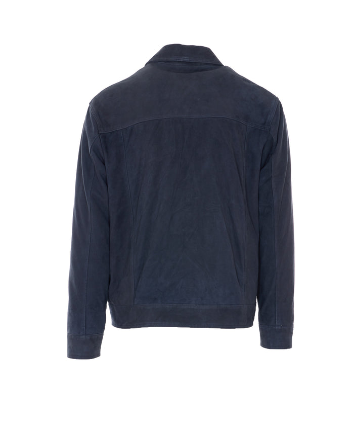 Arma Jackets Blue Genuine Leather