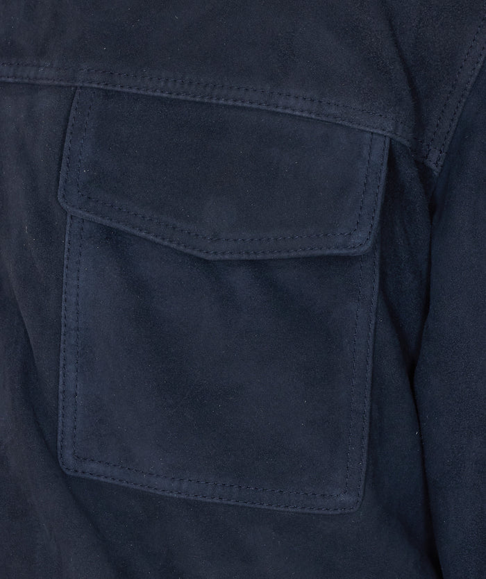 Arma Jackets Blue Genuine Leather