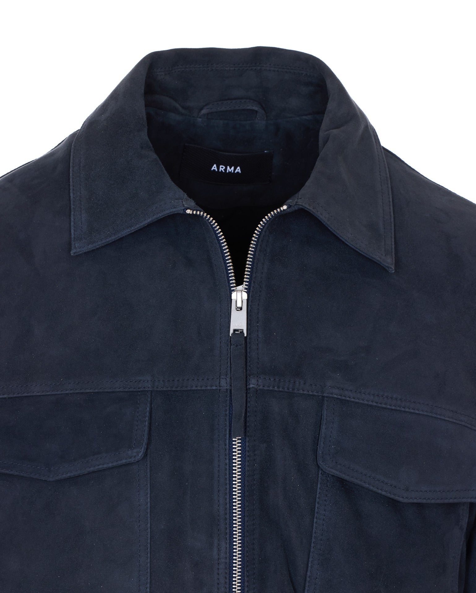 Arma Jackets Blue Genuine Leather