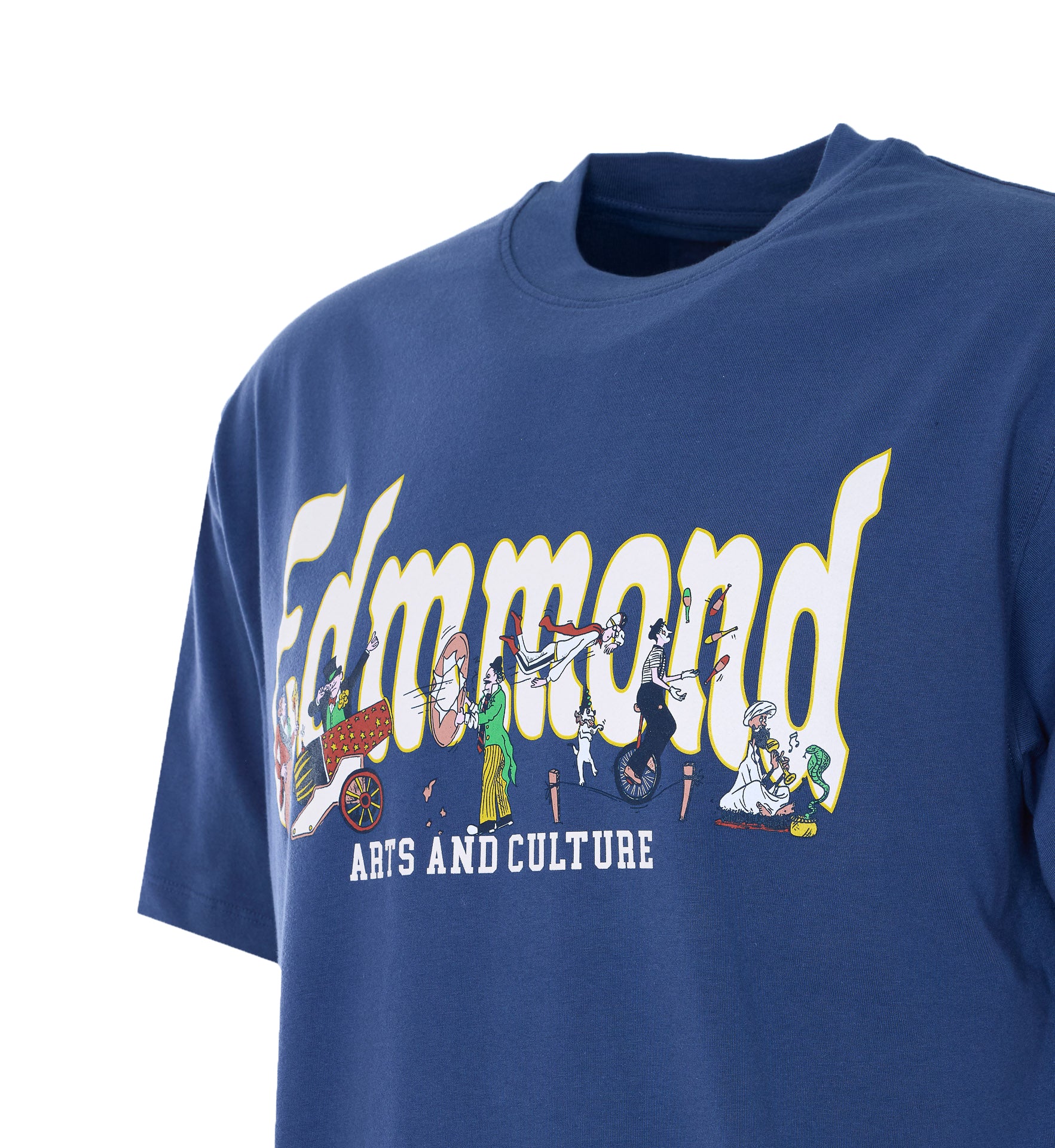 EDMMOND STUDIOS T-shirts and Polos Blue Organic Cotton