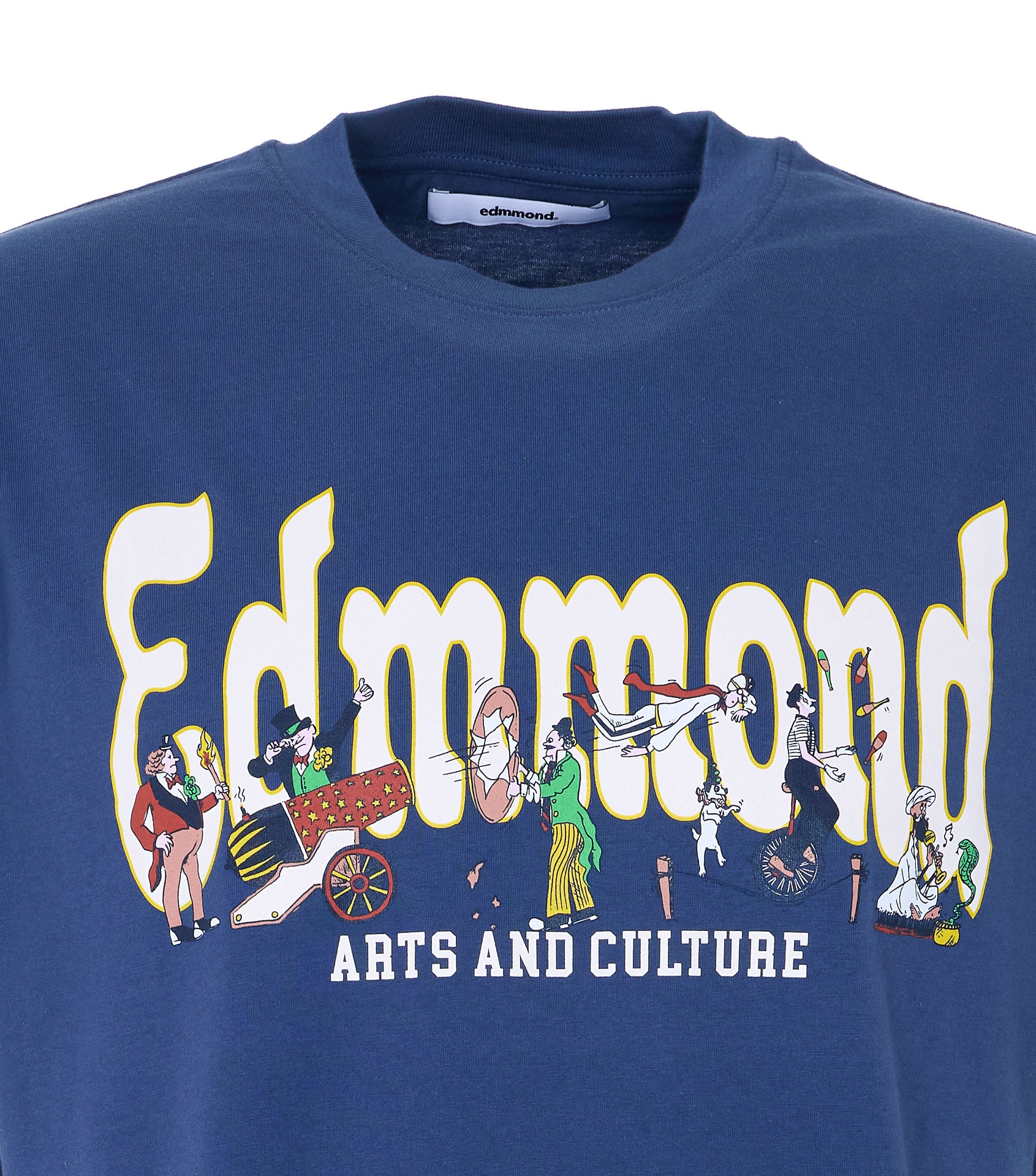 EDMMOND STUDIOS T-shirts and Polos Blue Organic Cotton