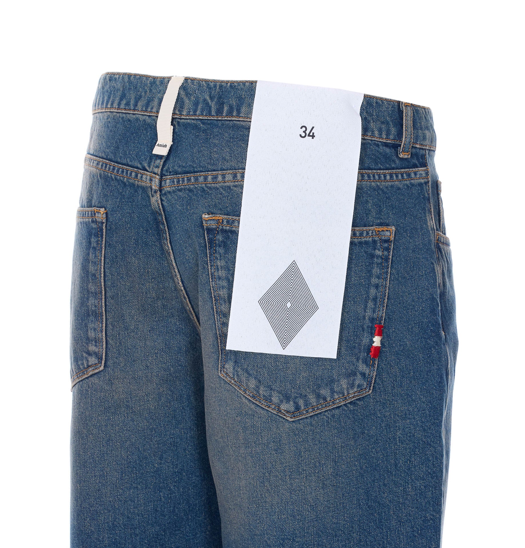 AMISH Jeans Blue Cotton