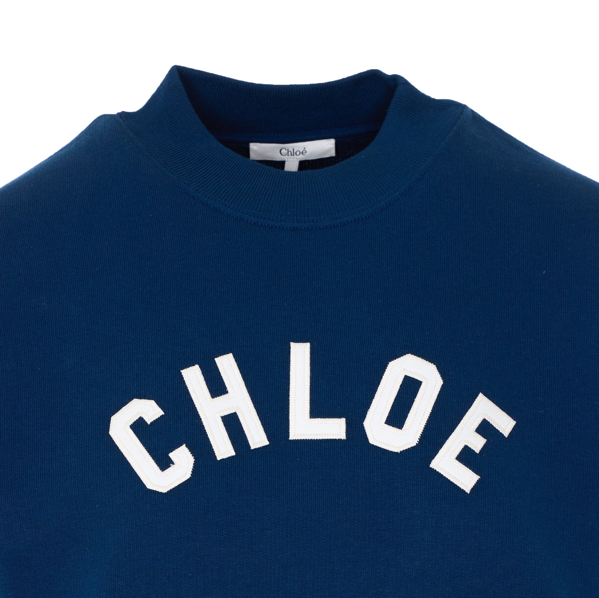 Chloè Sweaters Blue Cotton