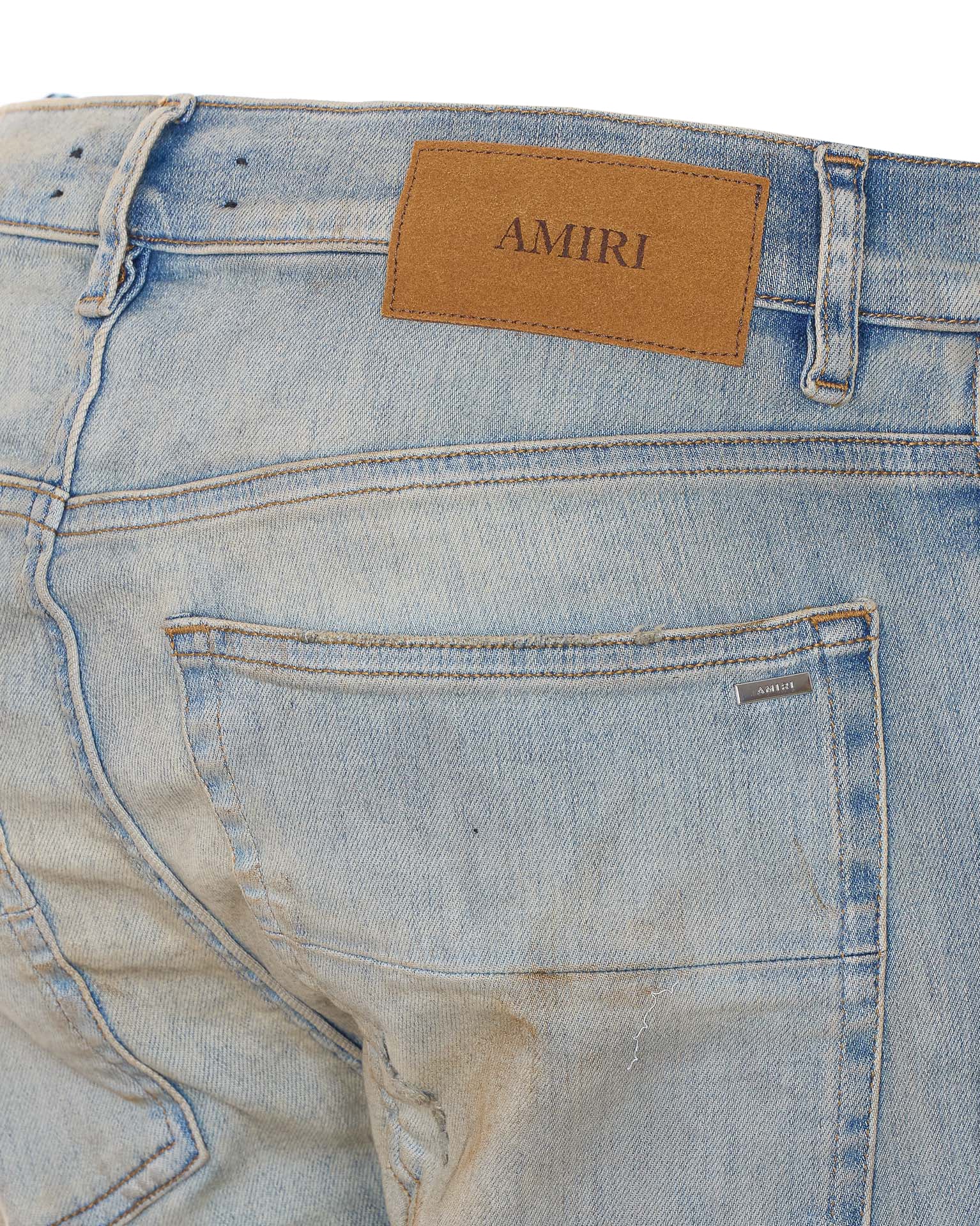 Amiri Jeans Blue Cotton