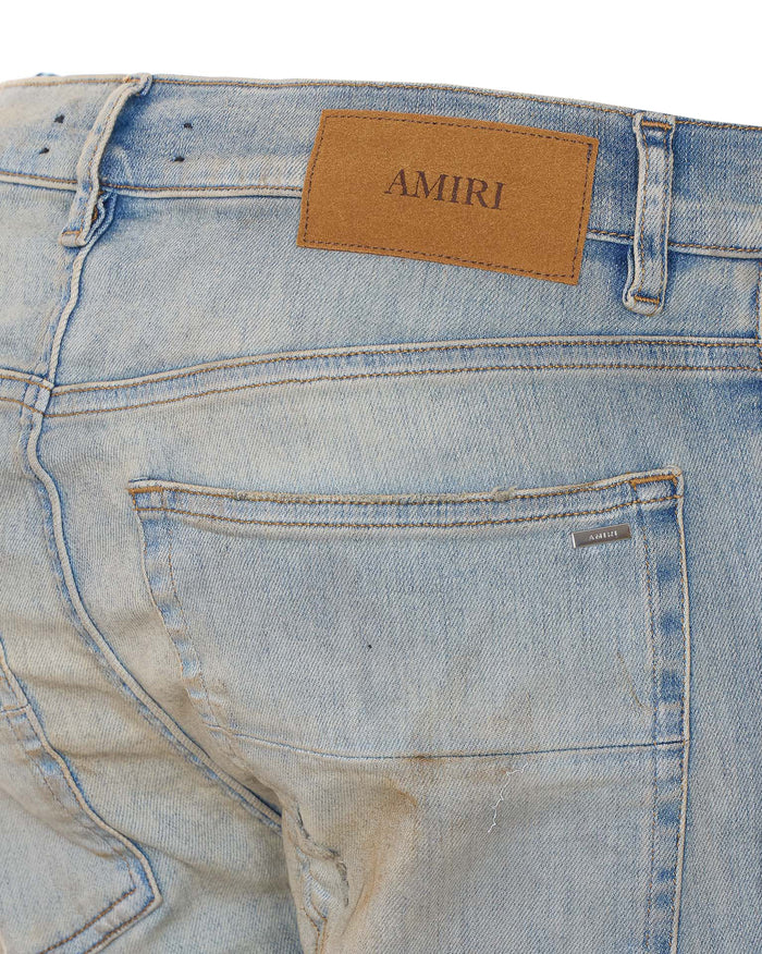 Amiri Jeans Blue Cotton