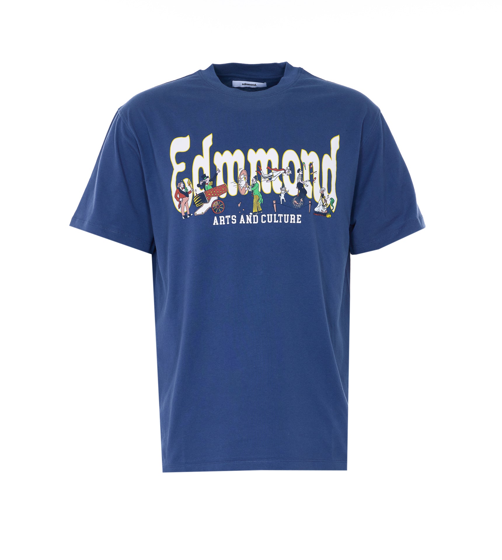 EDMMOND STUDIOS T-shirts and Polos Blue Organic Cotton