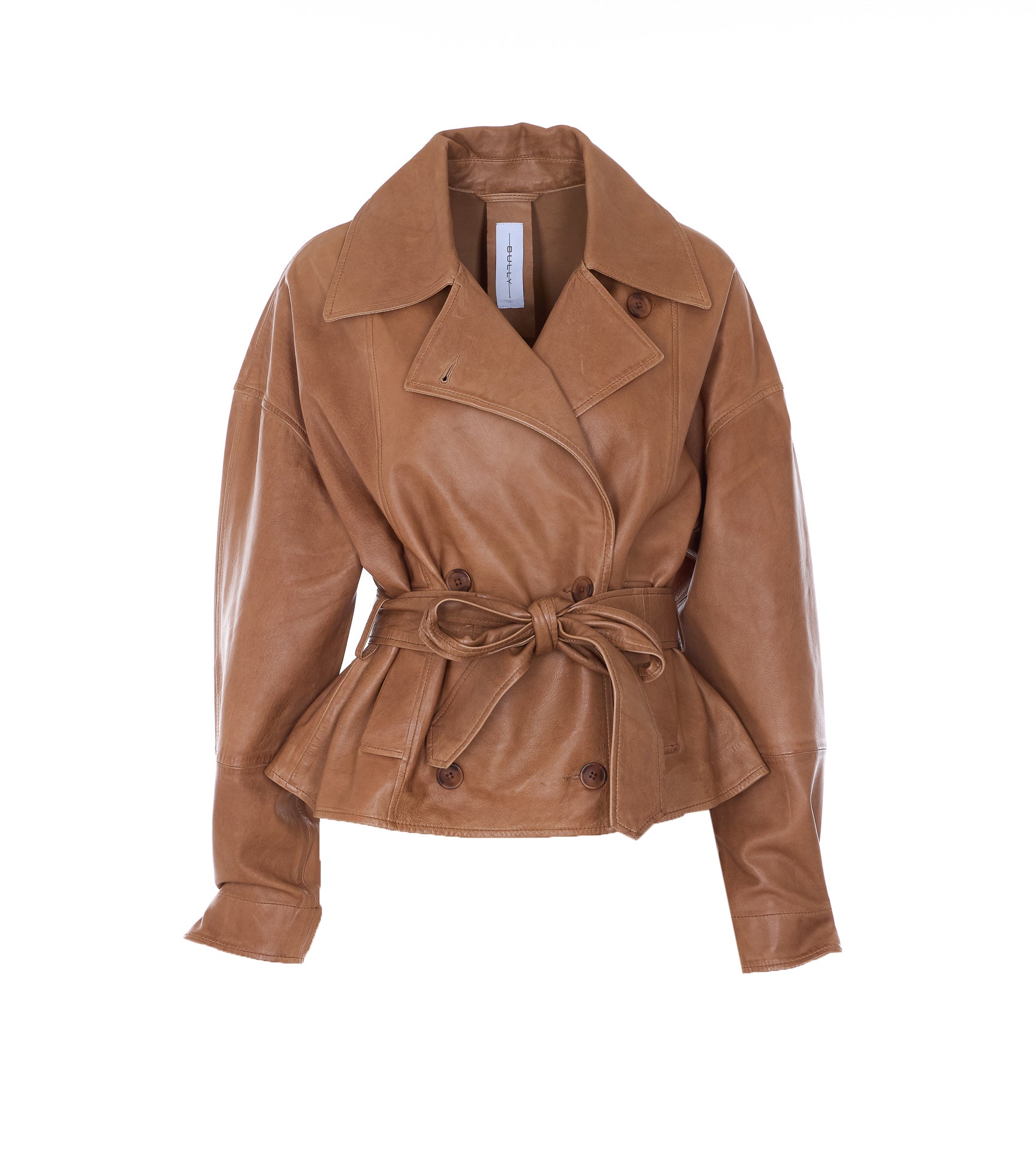 Bully Jackets Beige Genuine Leather