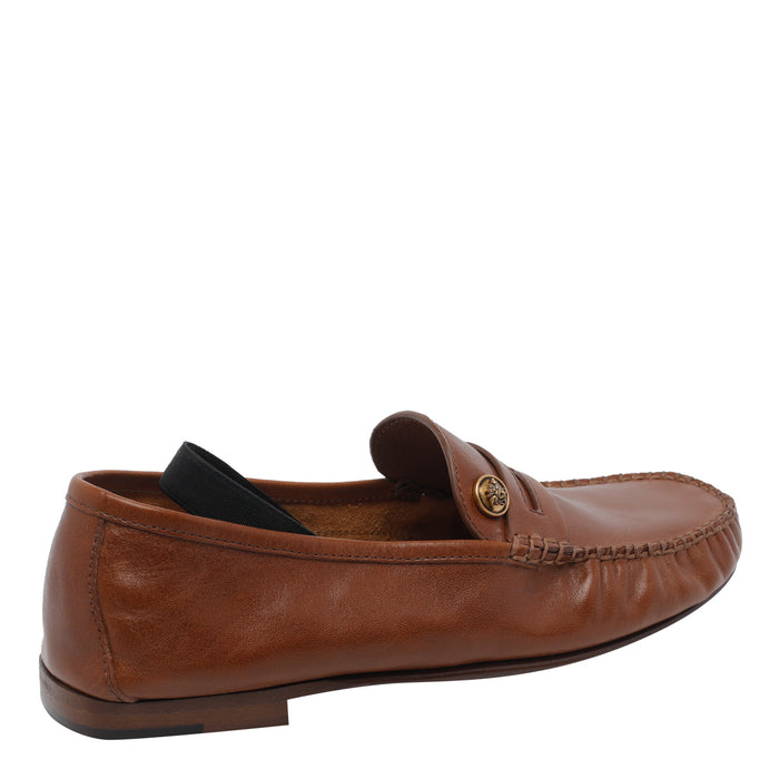 Versace Flat shoes Brown Calf Leather/leather Sole