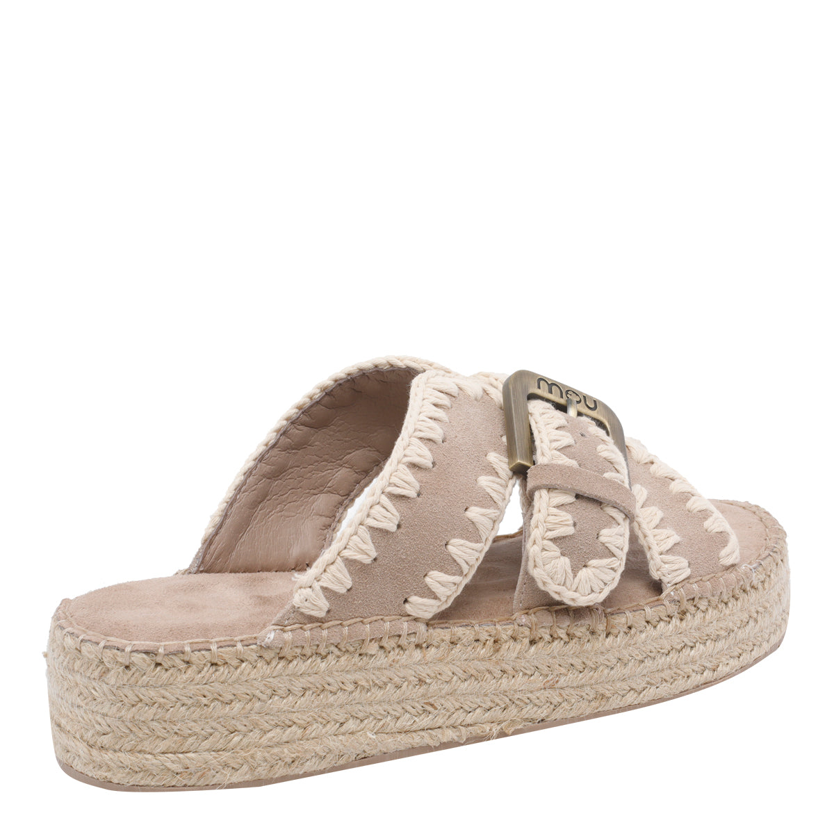 Mou Sneakers Pink Sand Suede Leather/rubber Sole