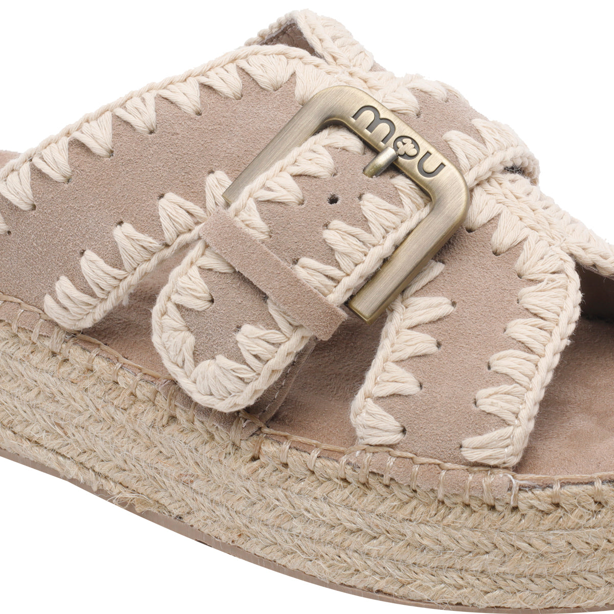 Mou Sneakers Pink Sand Suede Leather/rubber Sole