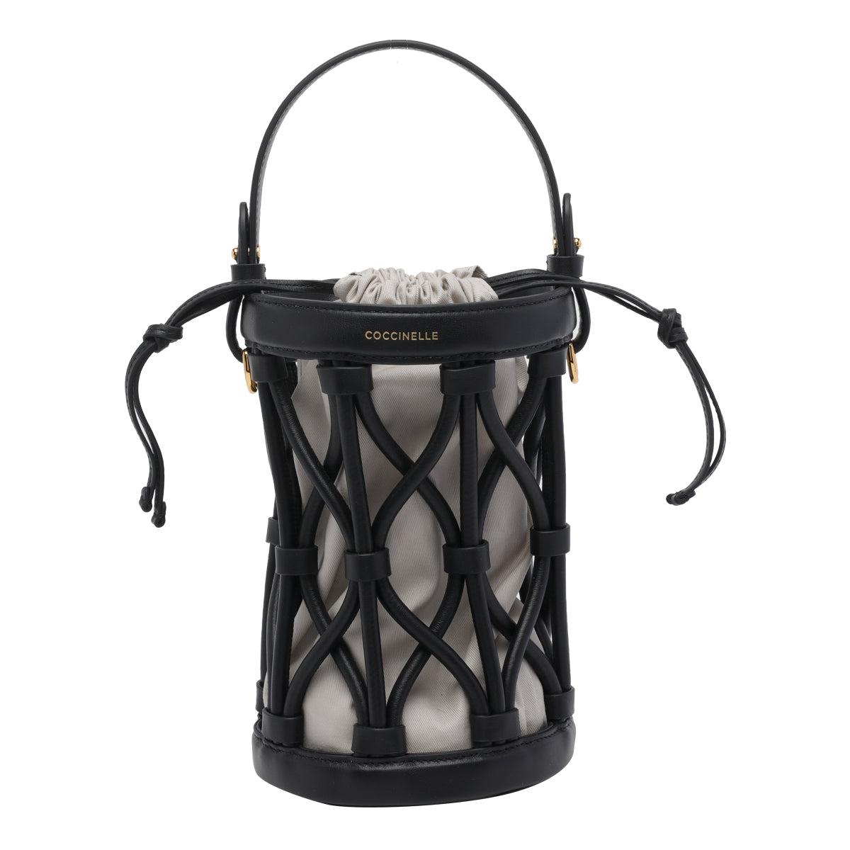Coccinelle Bags Black Calf Leather Fabric