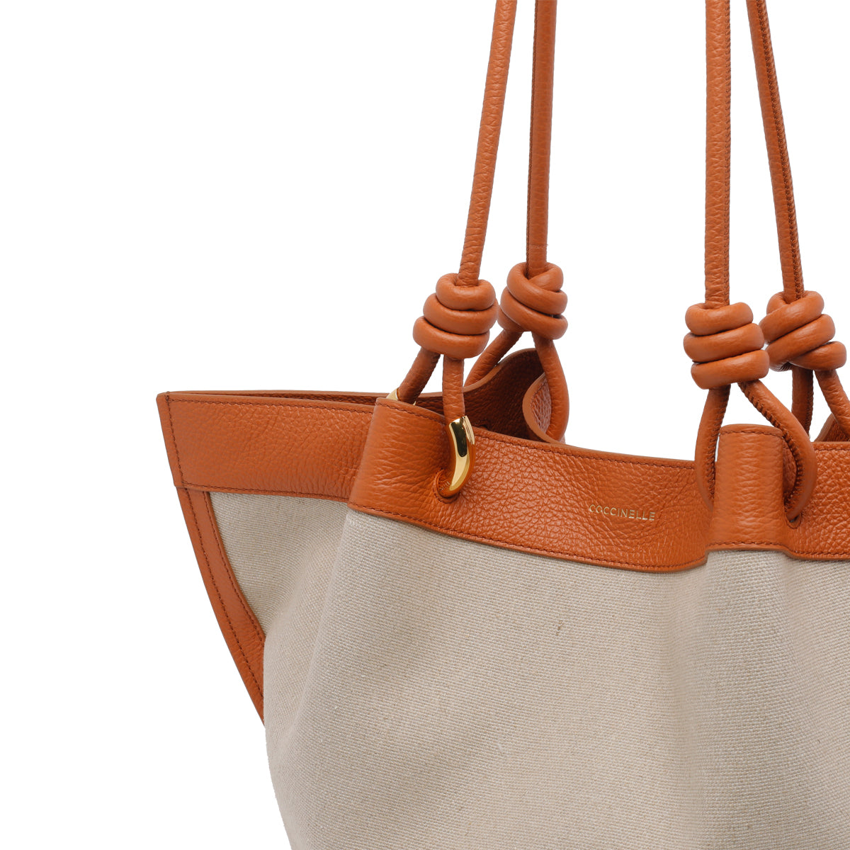 Coccinelle Bags Natural/crab Fabric Calf Leather
