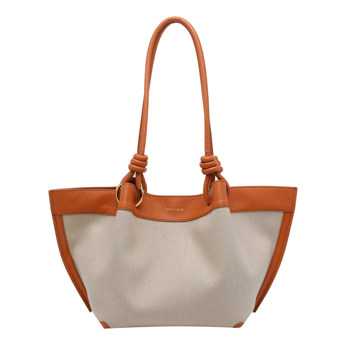 Coccinelle Bags Natural/crab Fabric Calf Leather