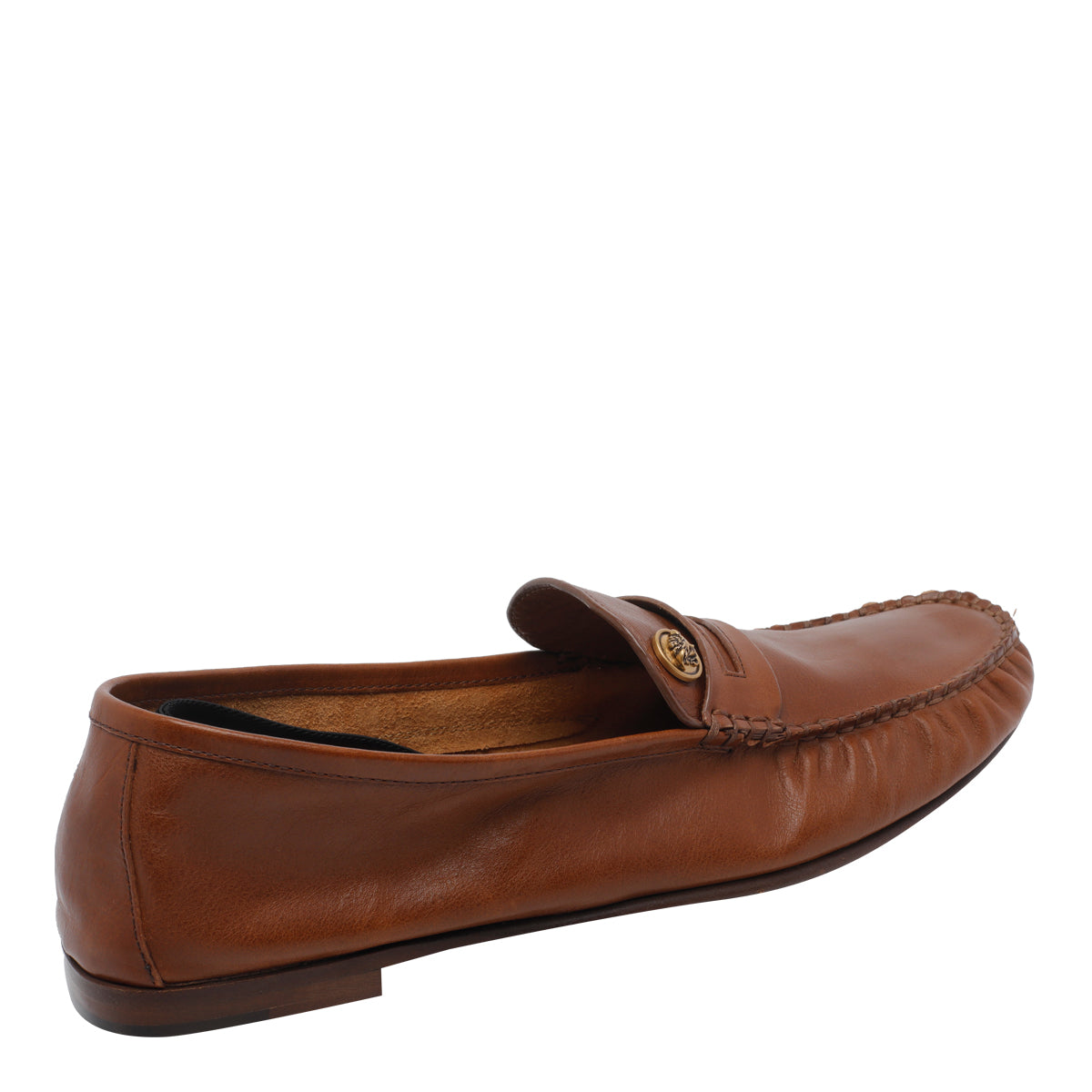 Versace Flat shoes Brown Calf Leather/leather Sole