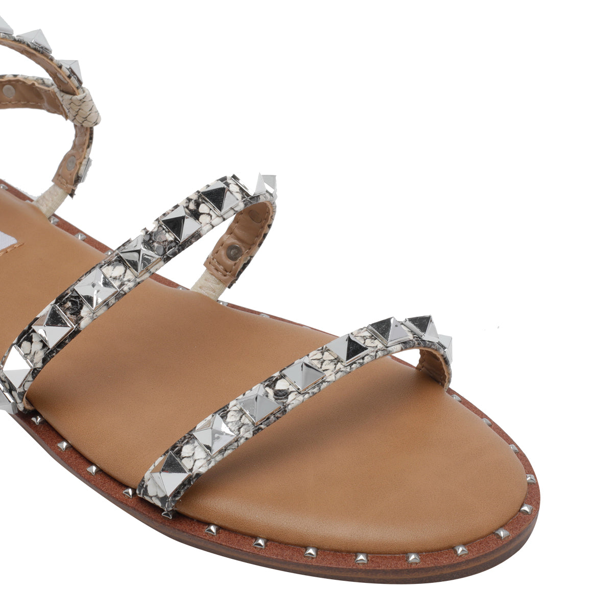 Steve Madden Sandals Grey Synthetic Leather/rubber Sole