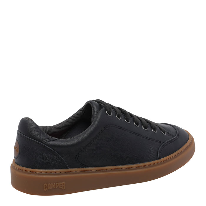 Camper Sneakers Black Calf Leather/rubber Sole