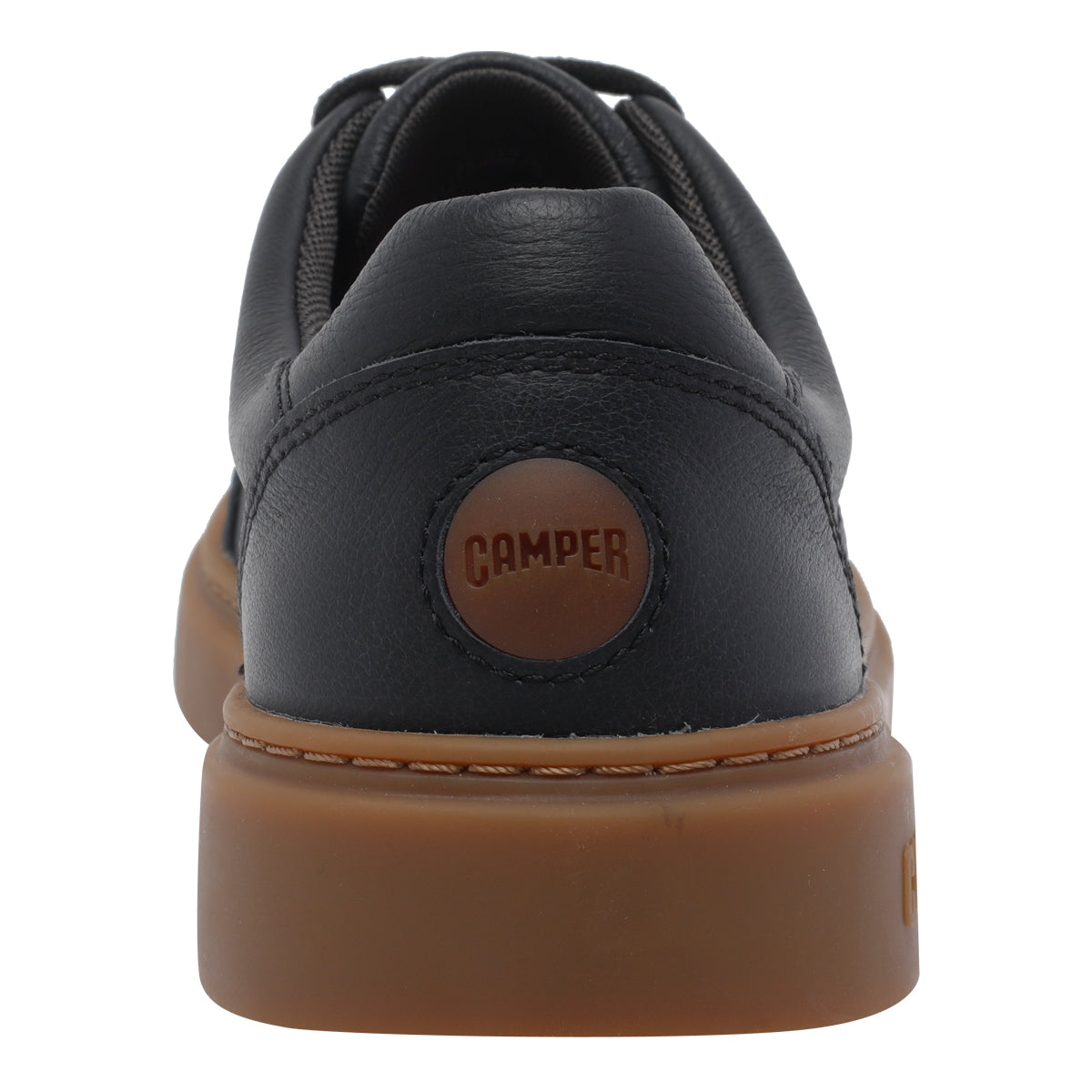Camper Sneakers Black Calf Leather/rubber Sole