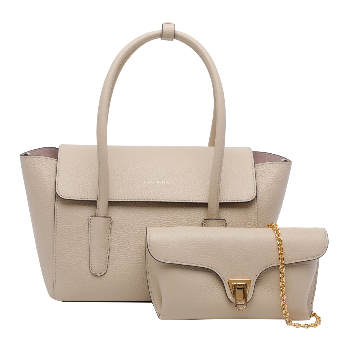 Coccinelle Bags Beige Calf Leather